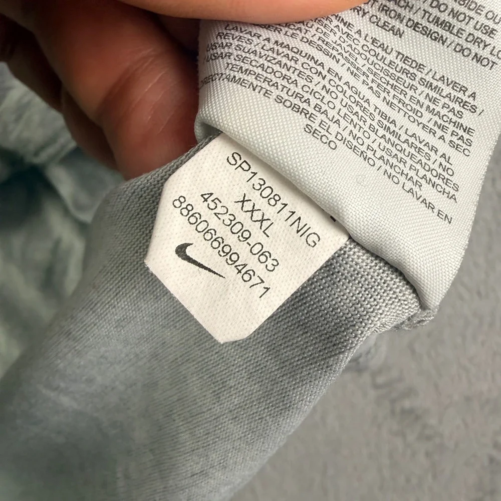 Nike Air Jordan Mens 3XL Dri-FIT Jumpman Logo T-Shirt Heather Grey 452309-063